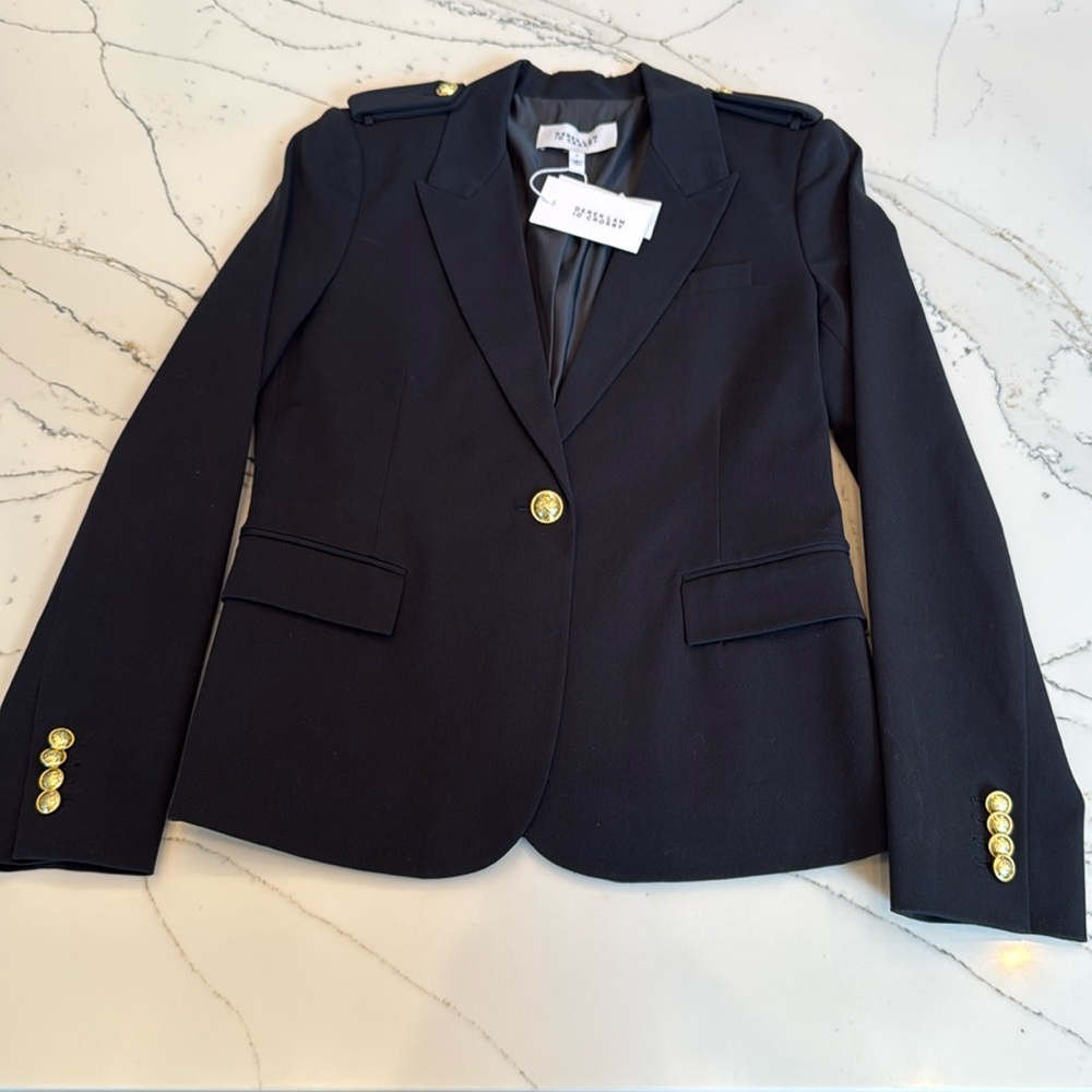 Stunning Derek Lam 10 Crosby blazer with gold button details.